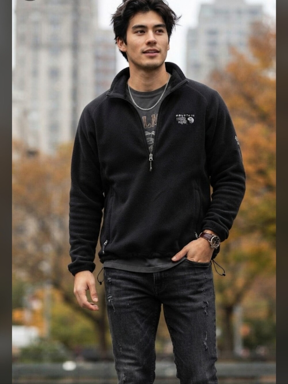Mountain Hardwear FleeceMen's Deep Drift™ Fleece Full Zip Black Size Large